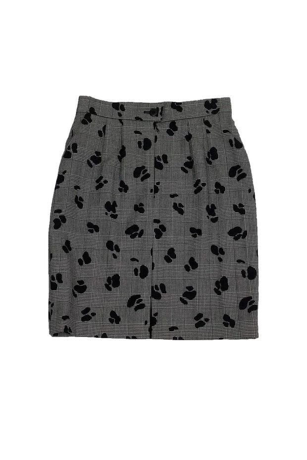Current Boutique-Escada - Plaid Skirt w/ Print Sz 4