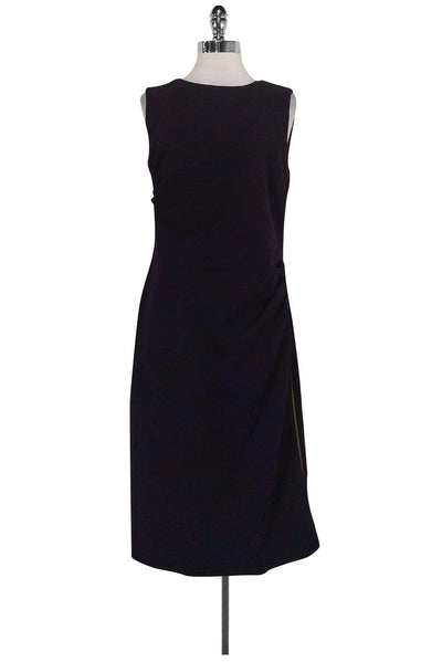 Current Boutique-Escada - Purple & Navy Printed Dress Sz 10