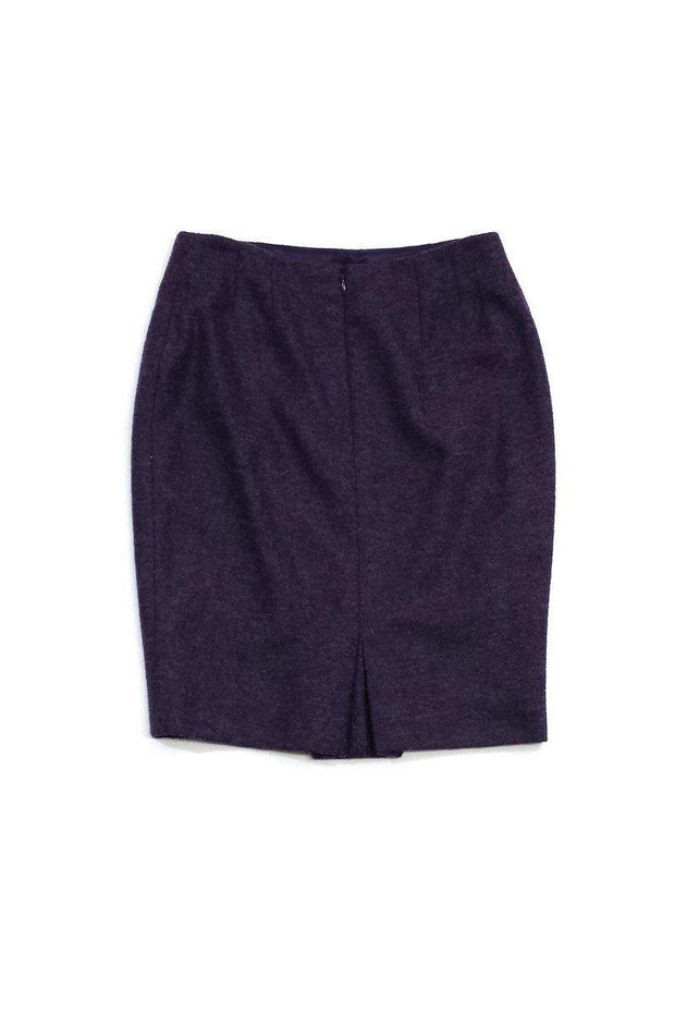 Current Boutique-Escada - Purple Wool Pencil Skirt Sz 4
