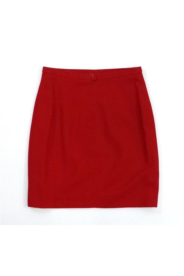 Current Boutique-Escada - Red Wool Skirt Sz 4