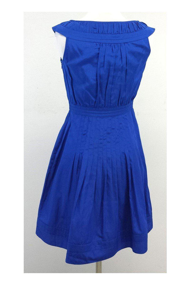 Current Boutique-Escada Sport - Blue Boat Neckline Dress Sz 4