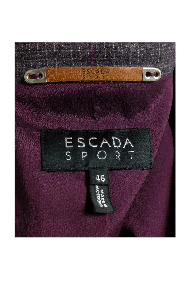 Current Boutique-Escada Sport - Purple Wool Blend Blazer Sz 16