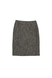 Current Boutique-Escada - Tan & Black Tweed Skirt Sz 8