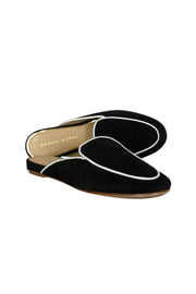 Current Boutique-Etienne Aigner - Black Suede Slide Sandals Sz 6