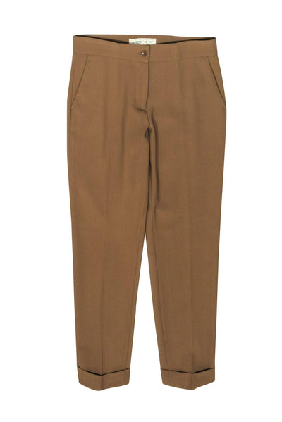 Current Boutique-Etro - Brown Tapered Leg Wool ‘Lana’ Trousers Sz 4