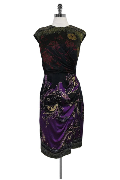 Current Boutique-Etro - Sleeveless Black Printed Floral Dress Sz 6