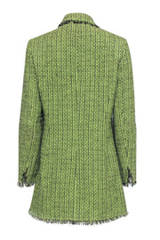 Current Boutique-Evan Picone - Lime Green & Black Tweed Coat Sz 8