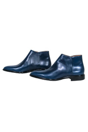 Current Boutique-Everlane - Indigo Blue Leather Chelsea Booties Sz 9