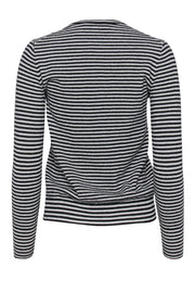 Current Boutique-Everlane - White & Black Striped Cashmere Sweater Sz S