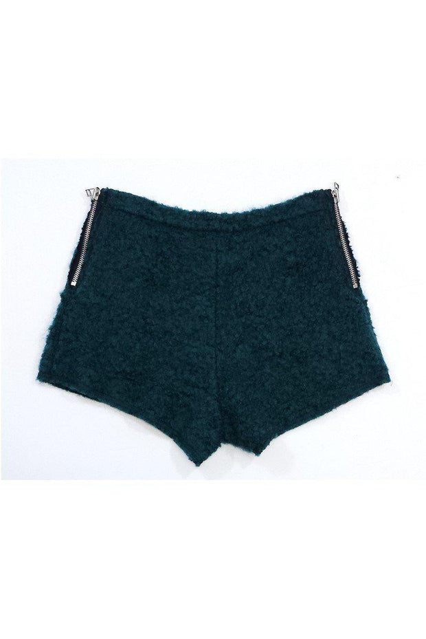 Current Boutique-Faith Connexion - Green Wool Blend Shorts Sz 4