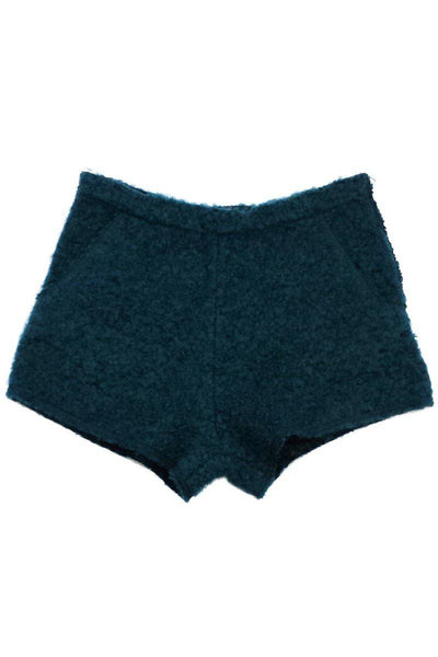 Current Boutique-Faith Connexion - Green Wool Blend Shorts Sz 4