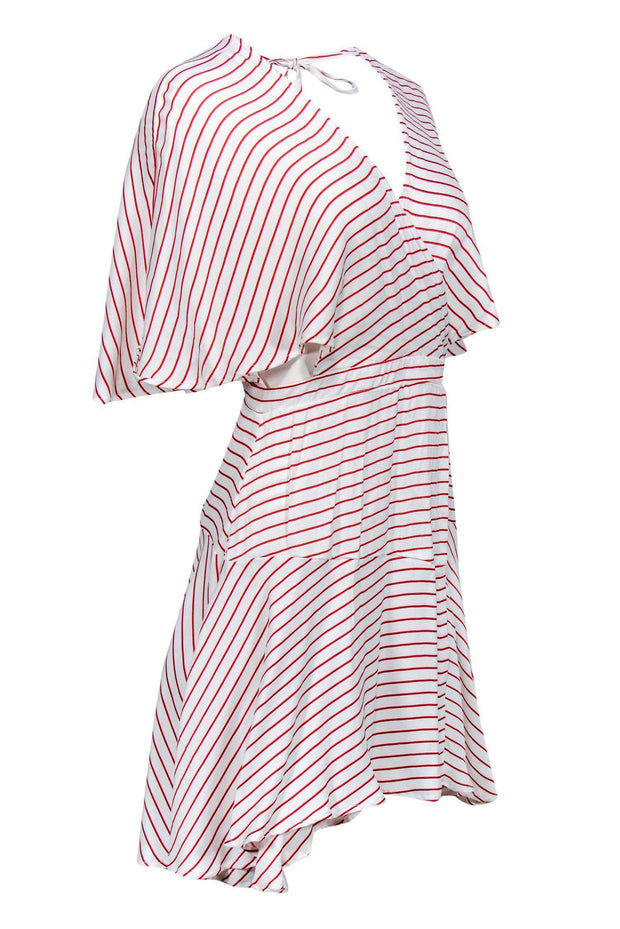 Current Boutique-Faithfull the Brand - Red & White Striped Flare Dress Sz 4