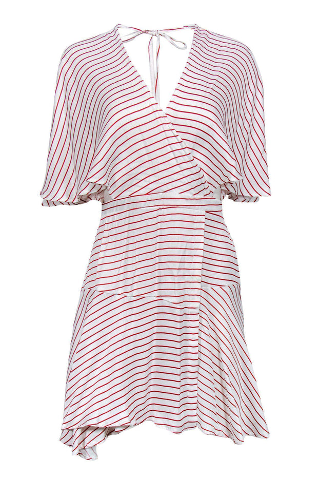 Current Boutique-Faithfull the Brand - Red & White Striped Flare Dress Sz 4
