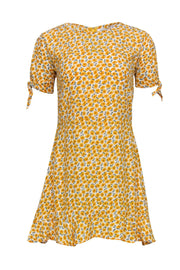 Current Boutique-Faithfull the Brand - Yellow Floral Mini Dress w/ Short Sleeves Sz S