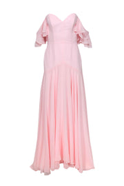 Current Boutique-Fame and Partners - Light Pink Off-the-Shoulder Gown Sz 2