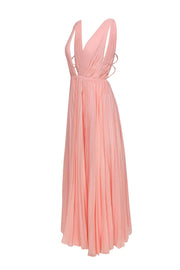 Current Boutique-Fame and Partners - Light Pink Sleeveless Pleated Gown Sz 0