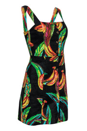 Current Boutique-Farm - Bright Banana Print Linen Button-Front Dress Sz XS