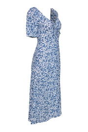 Current Boutique-Favorite Daughter - Blue & White Print "Flora" Short Sleeve Maxi Dress Sz S