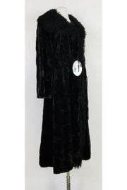 Current Boutique-Fendi - Black Brown Mole Fur Long Coat Sz M