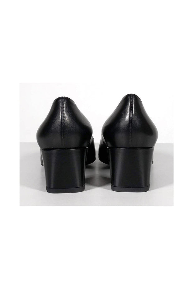 Current Boutique-Fendi - Black Leather Pumps Sz 8.5