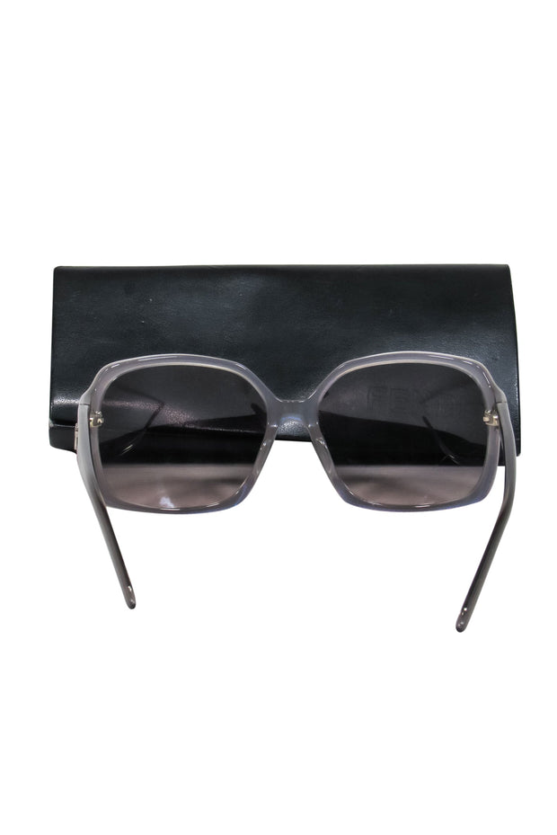Current Boutique-Fendi - Grey Oversized Square Sunglasses w/ Ombre Lenses