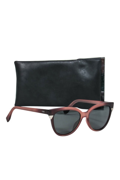 Current Boutique-Fendi - Light Pink & Black Ombre Wayfarer Sunglasses