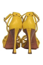 Current Boutique-Fendi - Yellow Strappy Heels Sz 8