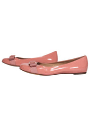 Current Boutique-Ferragamo - Ballet Pink Patent Leather Flats Sz 9