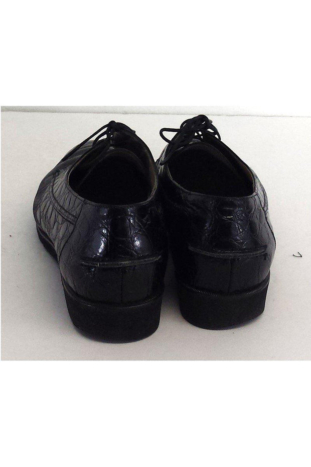Current Boutique-Ferragamo - Black Leather Oxfords Sz 8