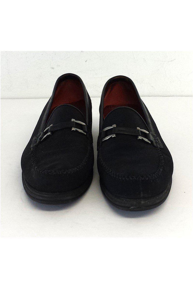 Current Boutique-Ferragamo - Black Nylon Loafers Sz 8