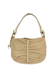 Current Boutique-Ferragamo - Tan Braided Shoulder Bag