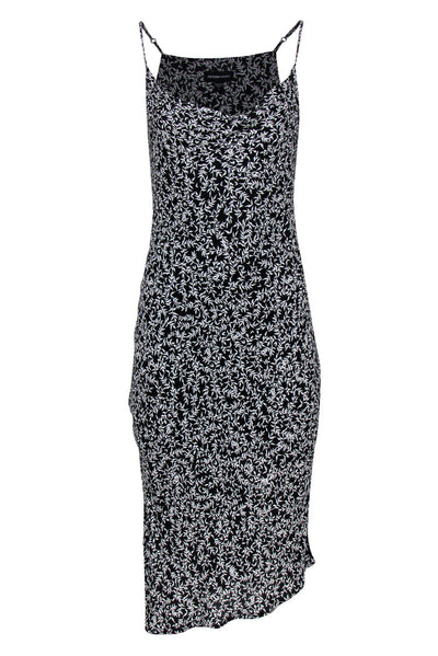 Current Boutique-Fifteen Twenty - Black Floral Print Maxi Slip Dress Sz S