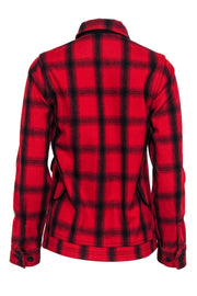 Current Boutique-Filson - Red & Black Plaid Button-Up Wool Jacket Sz XS