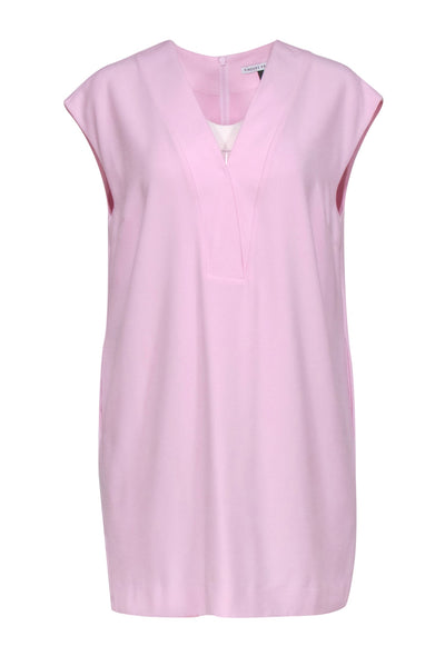 Current Boutique-Finders Keepers - Light Pink Cap Sleeve "Electric City" Shift Dress Sz L