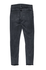 Current Boutique-Frame - Black High-Waist Raw Hem Skinny Jeans Sz 27