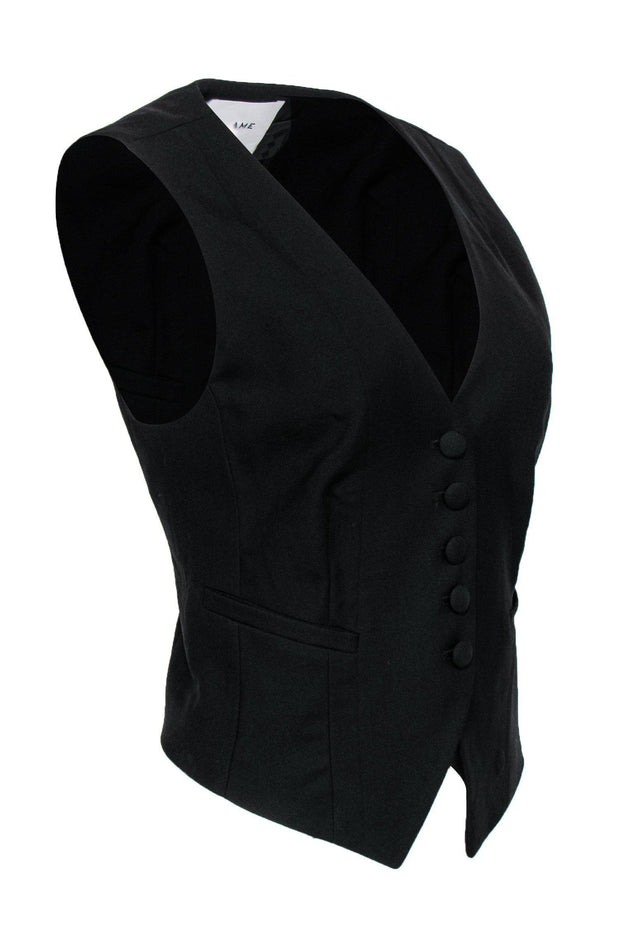 Current Boutique-Frame - Black Sleeveless Wool Vest Sz 6