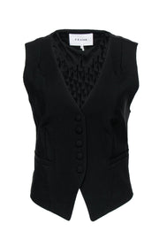 Current Boutique-Frame - Black Sleeveless Wool Vest Sz 6