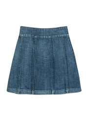 Current Boutique-Frame - Medium Wash Button-Front Miniskirt Sz 24
