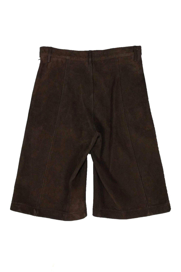 Current Boutique-Frame - Suede Cropped Wide Leg Pants Sz 10