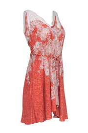 Current Boutique-Free People Intimately - Orange & Ivory V-Neck Dress w/ Lace Detail Sz XS