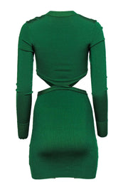 Current Boutique-Free People - Kelly Green Bodycon Dress w/ Cutouts & Buckle Sz XS