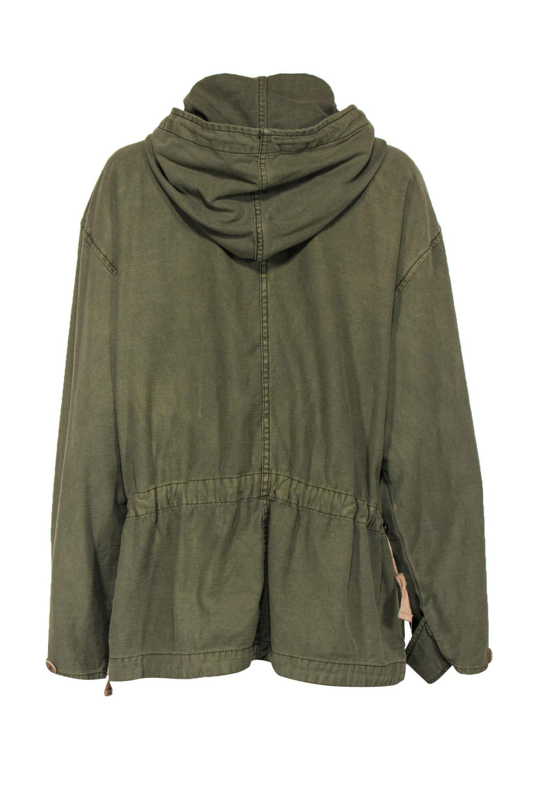 NWT free people newest utility patchwork olive green jacket