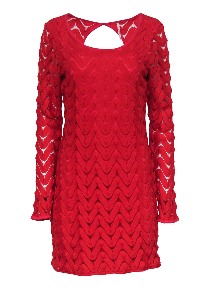 Free shops people wild thing red crochet dress