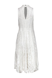 Current Boutique-Free People - White Lace High Neck Midi Dress Sz XS