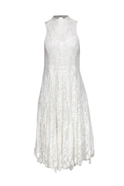 Current Boutique-Free People - White Lace High Neck Midi Dress Sz XS