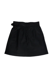 Current Boutique-French Connection - Black Goldenburg Leather Skirt Sz 8