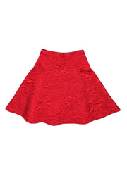 Current Boutique-French Connection - Red A-Line Skirt w/ Sheen Sz 2