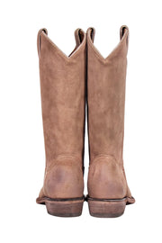 Current Boutique-Frye - Beige Suede Western-Style Riding Boots Sz 8.5