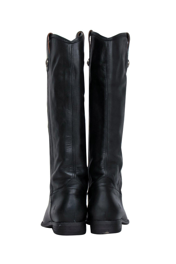 Current Boutique-Frye - Black Leather Knee-High Riding Boots Sz 8.5