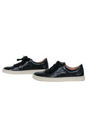 Current Boutique-Frye - Black Leather Lace-Up Low Top Platform Sneakers Sz 6.5